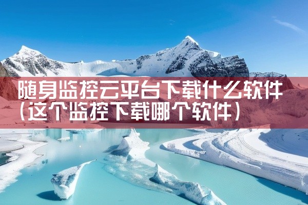 随身监控云平台下载什么软件