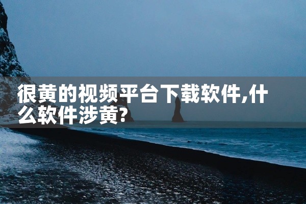 很黄的视频平台下载软件